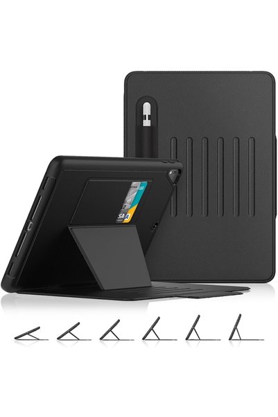 UnDePlus Apple Ipad 9. Nesil 10.2" Kılıf Multifunction Leather Case A2602 A26...