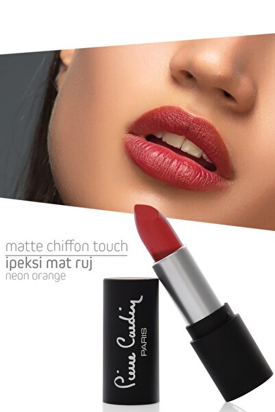 Pierre Cardin Matte Chiffon Touch Ruj Neon Orange -187