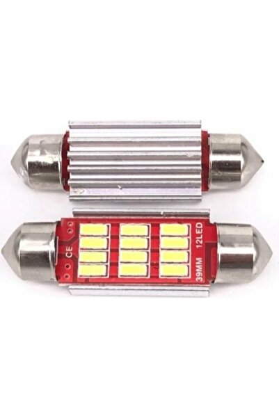 HR PAK Sofit 12 Led Led Canbus C5w Uyumlu  Tavan Plaka Ampül 41mm 2 Adet
