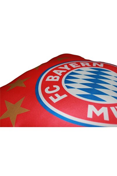 FCB Fc Bayern Münih 5. Yıldız Dekoratif Yastık 40x40 Taraftar Kırlent Yumuşak