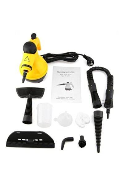 Realindirim Steam Cleaner Basınçlı Buharlı El Tipi Temizlik Makinesi Antibakteriyel Temizleyici Mop 1000 W