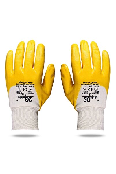 2G Nitrile 2g Nitril S2 Sarı Eldiven No:9 (12 ÇİFT)