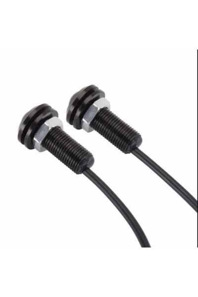 ERAKS CAR ACCESORIES Ayna Altı Sarı Led Kartal Gözü Gündüz Farı Eagle Led Civatalı