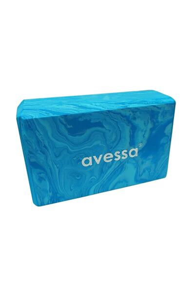 AVESSA Yoga Blok Mavi Desenli