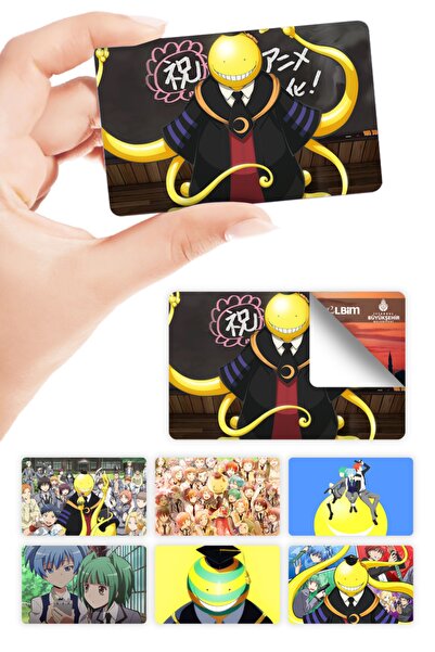 ZipZap Naljepnica za omot kartice iz učionice ubistava, 7 komada, Ansatsu Kyo...