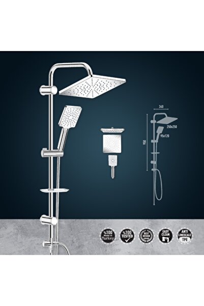 Valtemo Vs-5920 Chromlux Tepe Duş Seti Vs-5920