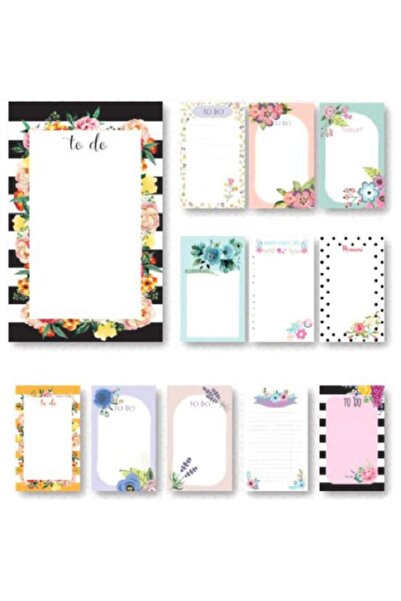 Office-3K Lila Mor To Do List - Renkli Not Defteri