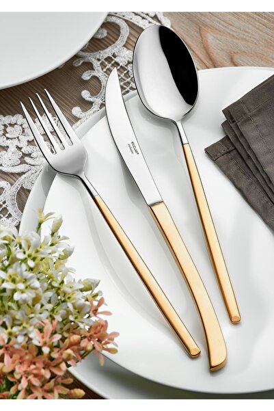 Kılıçlar Roma Serisi 84 Parça Gold Çatal Kaşık Bıçak Takımı