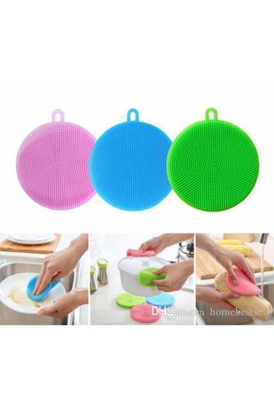 PEGA HOME Silicone Dishwashing Brush Non-Burning 2 Pieces Cmt-da2be34a