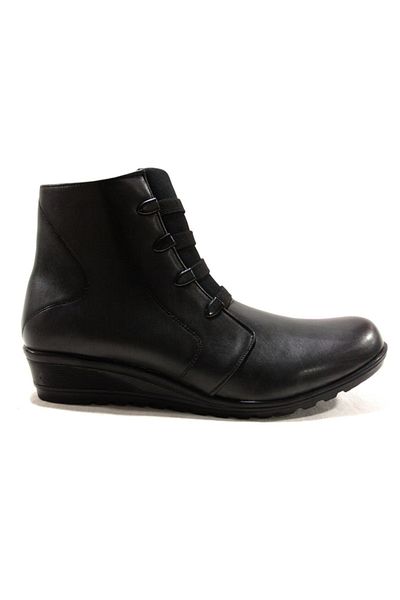 Polaris Black Zippered Anatomical Comfort Boots