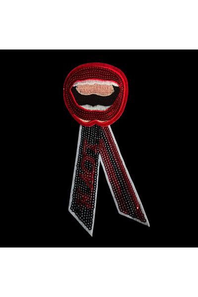 Bukle İplik Brimă lipită la căldură cu scrisul Dudailed Love - Accesoriu - Patch (1 bucată)