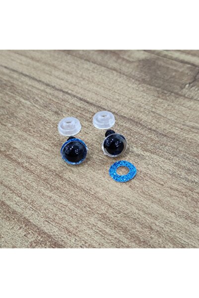 hobimon عين أميجورومي 10 ملم لامعة ملونة - أزرق - 10 قطع (5 أزواج) عين مقفلة