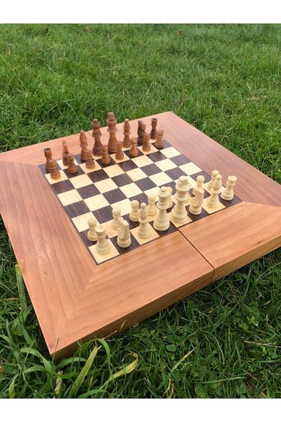 megame Handmade Wooden Backgammon and Chess Set, Wooden Backgammon, Wooden Chess Set, Chess Board Games,