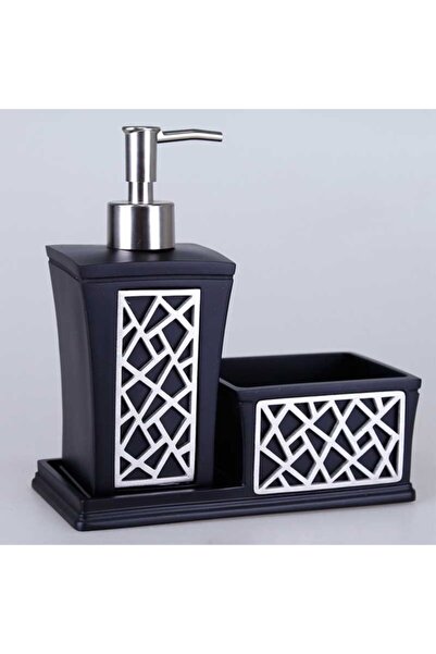 Selim Δοχείο υγρού σαπουνιού κουζίνας Black Silver Mirage