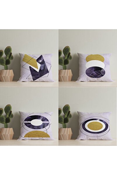 LadiesHome 4 τεμάχια ιδιαίτερου σχεδιασμού θήκη για μαξιλάρια διπλής όψης Dig...