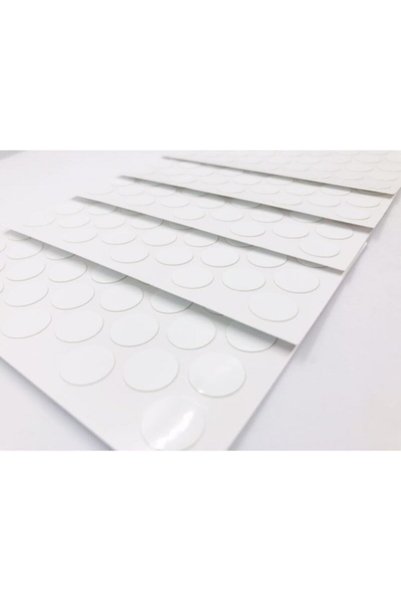 RayMobaks Yapışkanlı Vida Kapatıcı Tapa Parlak Beyaz 5 Tabaka