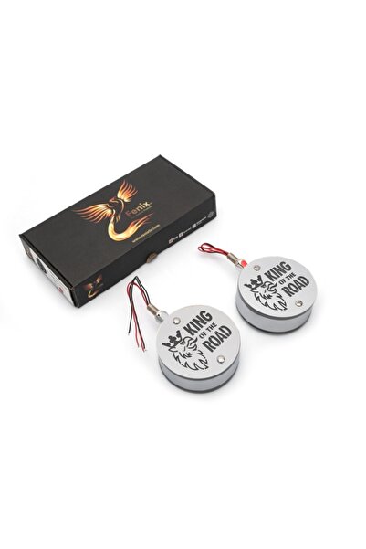 Fenix 2 Adet King Of The Road Ayna Altı Küpe 12v-24v Sarı Kırmızı