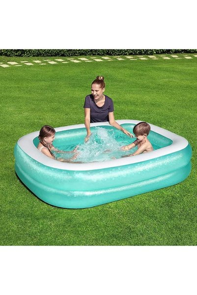 BESTWAY Büyük Dikdörtgen Aile Havuzu 201x150x51cm