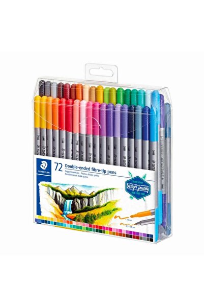 Staedtler مجموعة أقلام ذات طرفين مكونة من 72 لونًا (0.8 مم - 3 مم)