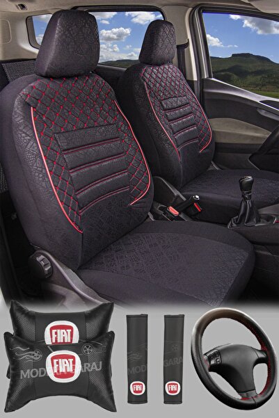 Modern Garaj Fiat Albea, Tipo, Linea, Palio, Egea, Tempra Uyumlu Gofrajlı Oto Koltuk Kılıfı Seti
