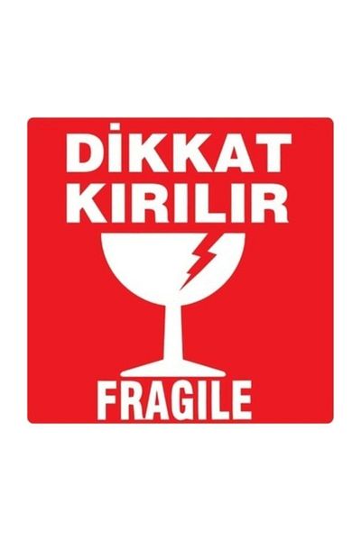 Zebra Caution Fragile Label 100*100 1000 Pieces
