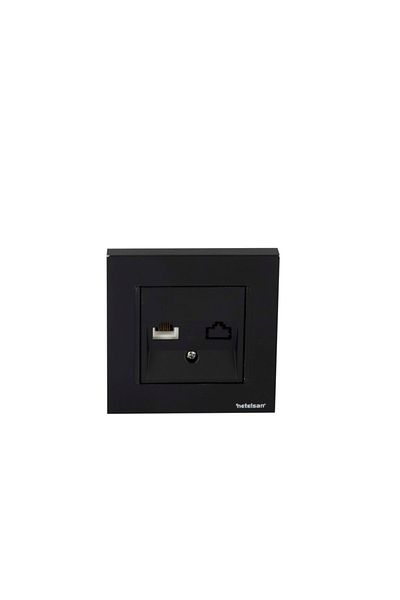 Netelsan Byobu Black Phone Numeris Socket (cat-3) - Compatible with Frame