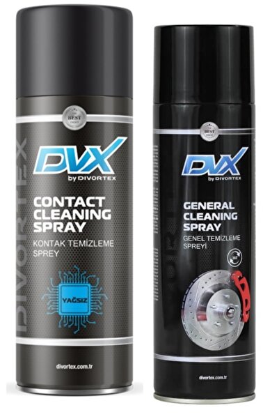 Divortex Yağsız Kontak Temizleme Ve Fren Balata Sprey Seti