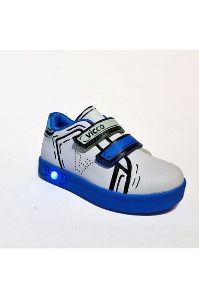 Vicco Alb - Pantofi sport pentru copii de zi cu zi ortopedici