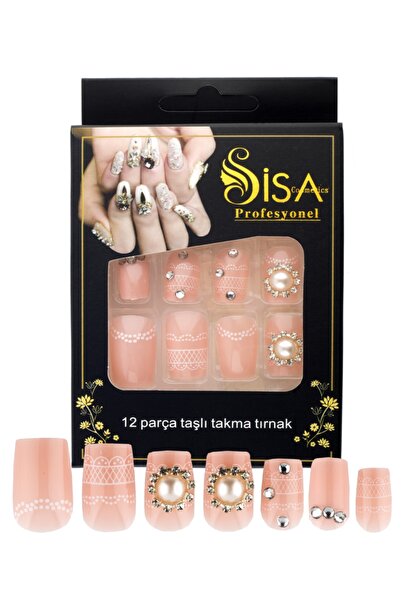 SİSA Cosmetics Taşlı Takma Tırnak B10