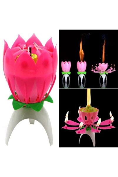 Genel Markalar Kendiliğinden Açılan Sihirli Müzikli Pasta Mumu