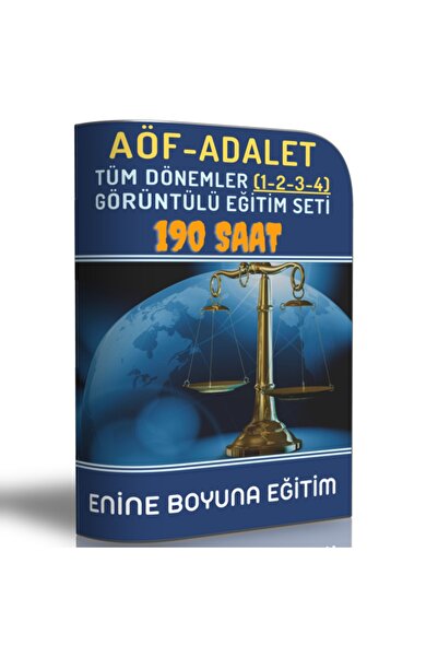Enine Boyuna Eğitim Aöf Adalet Önlisans Usb Eğitim Seti (1-2 Sınıf)