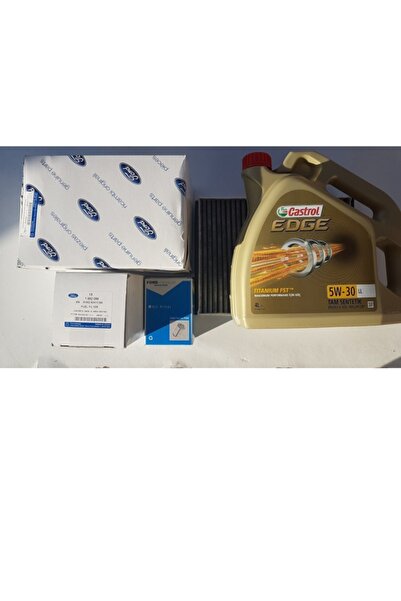 FOMOCO Focus 3 Ve C Max 2011-2017 1.6 Dizel Castrol Edge 5w-30 Yağlı Orjinal Komple Filtre Bakım Seti