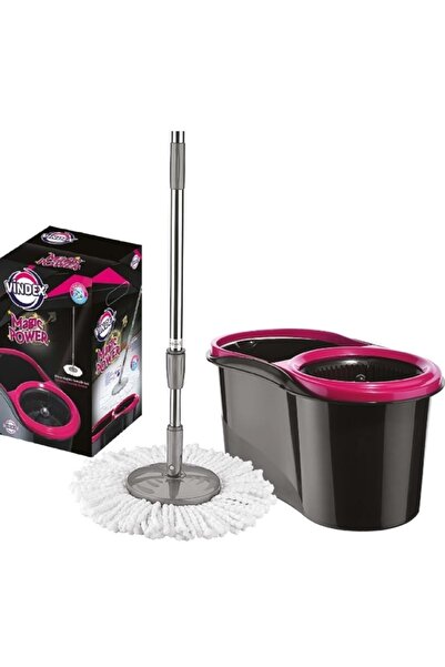 Vindex Magic Power Döner Başlıklı Temizlik Seti-siyah