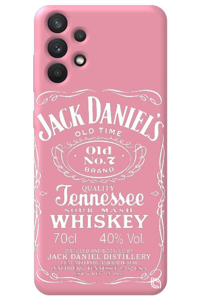 WANNA PROTECT Samsung A32 Pink Color Premium Velvet Inside Whiskey Patterned ...