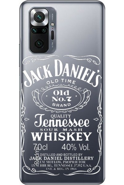 WANNA PROTECT Xiaomi Redmi Note 10 Pro Whisky Pattern Patterned Transparent S...