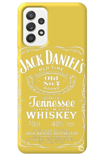 WANNA PROTECT Samsung Galaxy A52 Yellow Color Premium Velvet Inside Whiskey P...