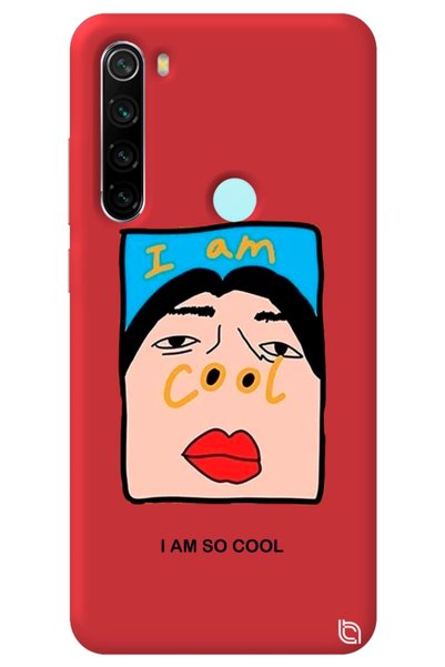 WANNA PROTECT Xiaomi Redmi Note 8 Red Color Premium Velvet Inside Cool Patter...