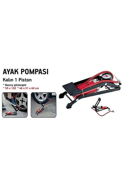 Ankaflex Oto Araç Lastik Pompası Ayak Hava Pompası Top Lastik Hava Şişirme Bisiklet Motosiklet Lastik Şişirme