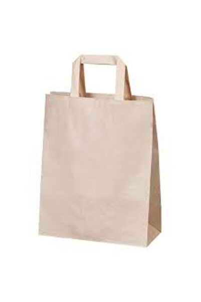 Krafft كيس ورق غير مطبوع كيس كرافت مقاس 33 × 20 × 32 (25 قطعة)