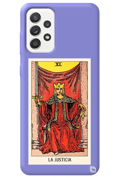 WANNA PROTECT Samsung Galaxy A52 Lilac Color Premium Velvet Inside Tarot Just...