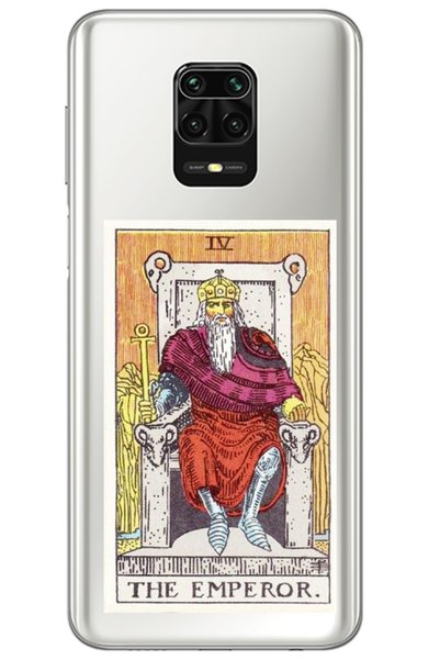 WANNA PROTECT Case for Xiaomi Redmi Note 9 Pro Tarot Emperor Patterned Transp...