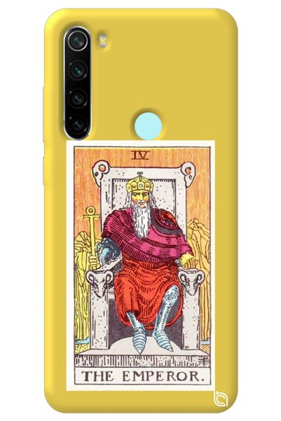 WANNA PROTECT Xiaomi Redmi Note 8 Yellow Premium Velvet Inside Tarot Emperor ...