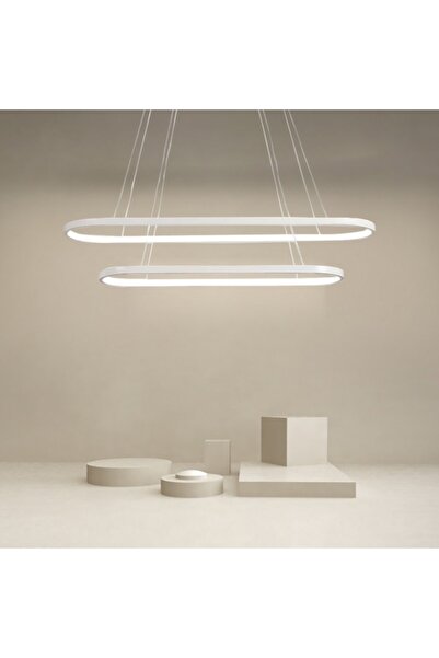 Genel Markalar Modern Led 2li Radüslü Sarkıt Avize Içe Işık 3000k Bronz