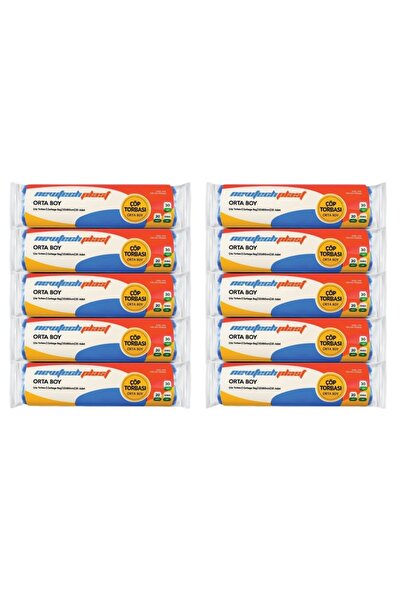 Newtechplast كيس قمامة، حجم متوسط، أزرق، 55 × 60 سم، 10 لفات 200 قطعة