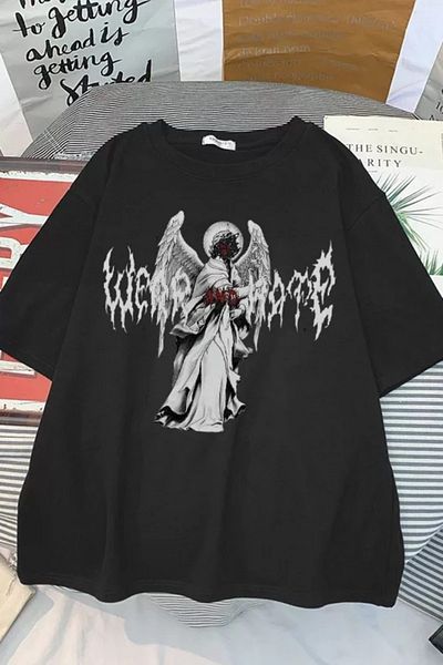 Köstebek Μπλούζα Unisex Harajuku Murder Angel
