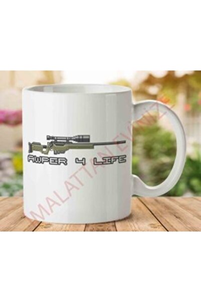 ART HEDİYE كوب مطبوع على الجانبين من Awper 4 Life