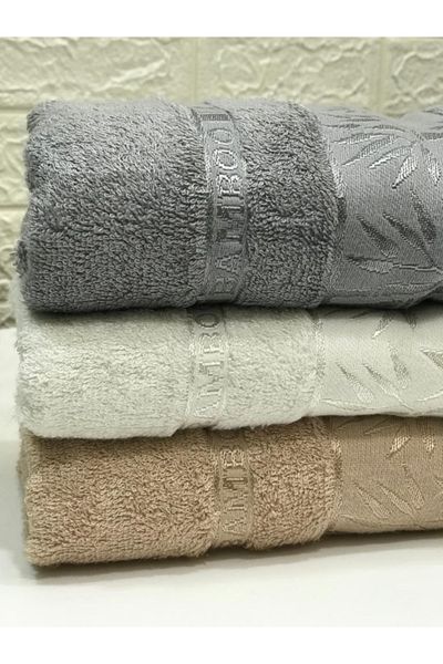 biocotton Bamboo 100% Cotton Thread Towel 3 Pieces 50x90 Towels