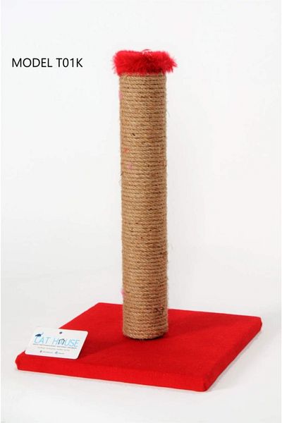 Cathause Cat House T01 Cat Scratching Red 42 Cm