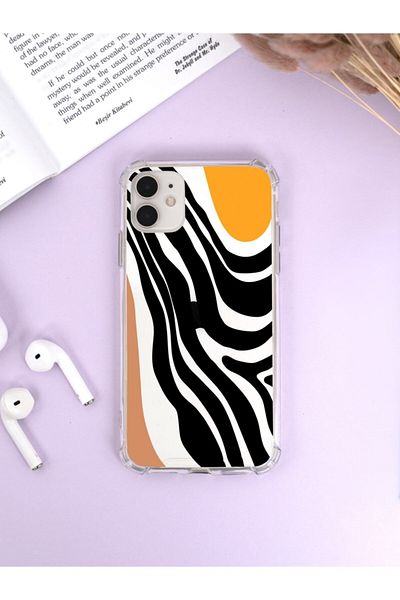 mooodcase حافظة آيفون 11 شفافة مقاومة للصدمات بتصميم فني عصري فاخر من أوليكس