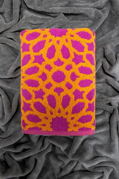 Class Reversible 100% Cotton 50x100 Jacquard Yarn Dyed Piece Towel Retro V1